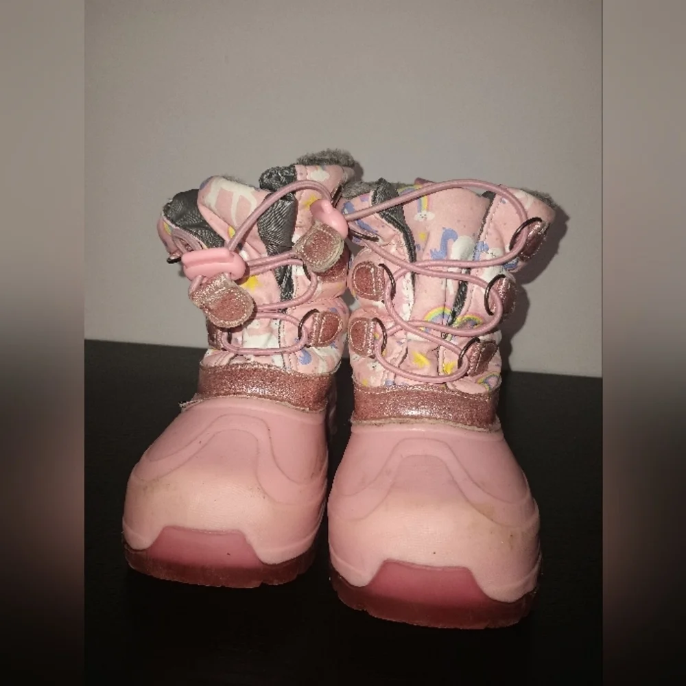 Pink Kids Snow Boots